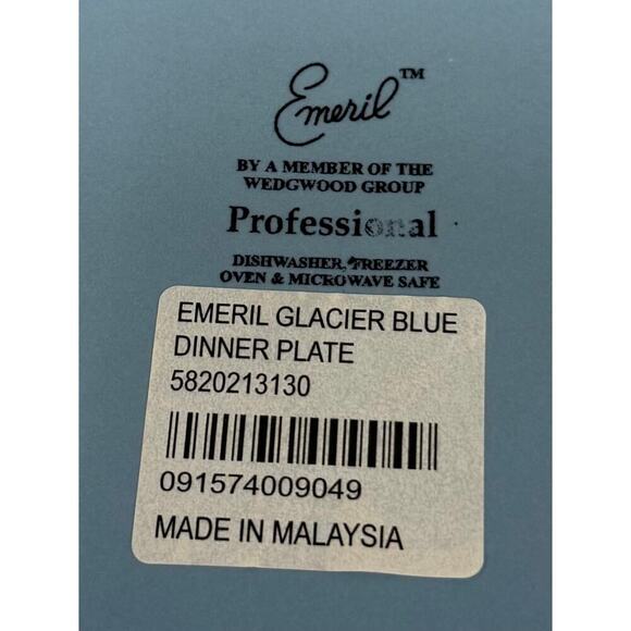Emeril Wedwood Glacier Blue Dinner Plate. KT145 - Picture 3 of 3